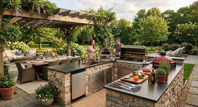Outdoor Kitchen Installation in Santa Rosa, CA