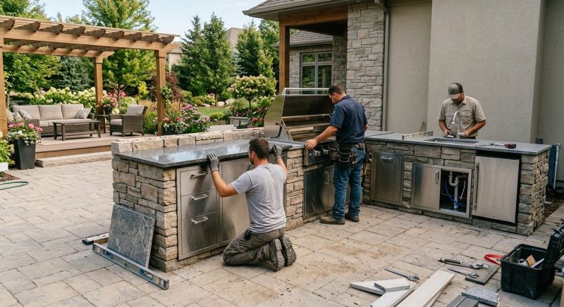 Outdoor Kitchen Installation in Charleston, SC
